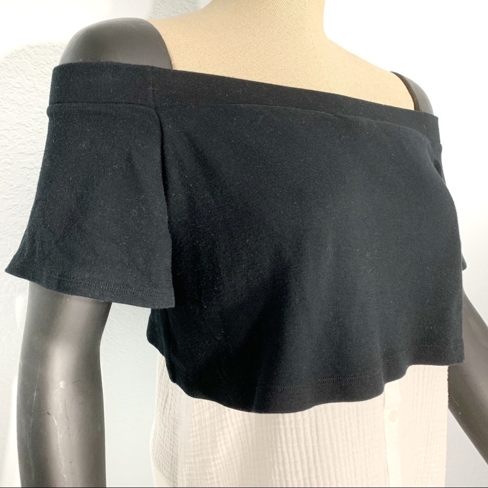 Anthropologie Layered Off-The-Shoulder Tunic - Picture 5 of 7
